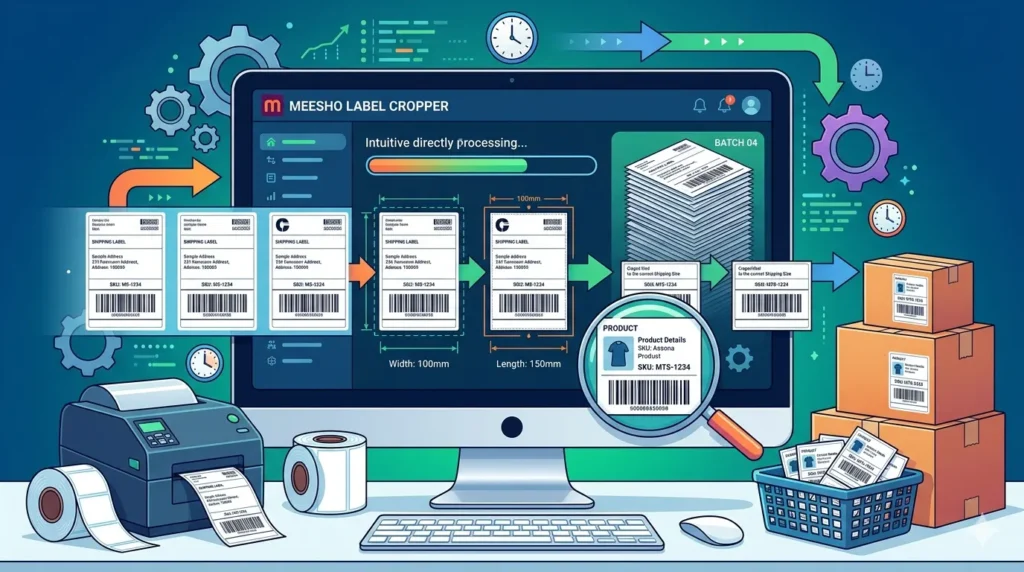 Meesho Shipping Label Cropper